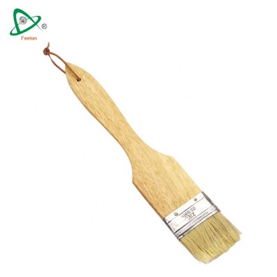 food grade bbq wooden handle bbq grill brush