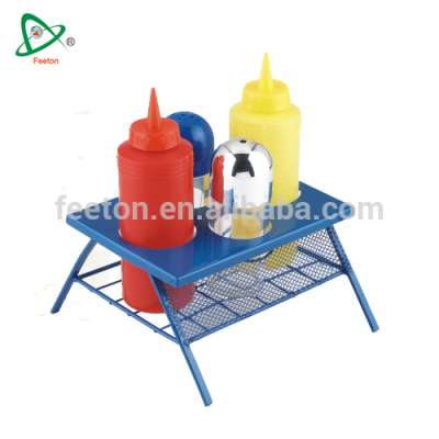 6pcs plastic BBQ table condiment set