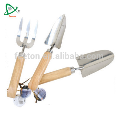 3pcs high quality stainless steel indoor gardening tools kit set for women