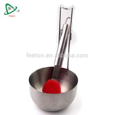 High Quality Bbq Sauce Pot with silicone Basting Brush