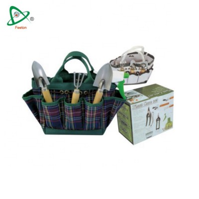 Stainless steel garden tools with garden tote in nylon bag