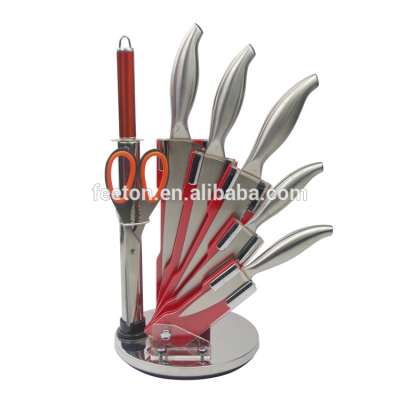 8pcs kitchen stainless steel knife chef set