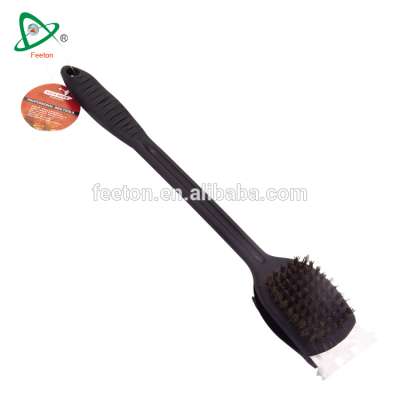 bbq grill brush with scraper